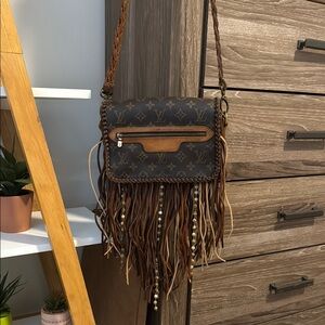 Louis Vuitton Brown Fringe Crossbody Bag